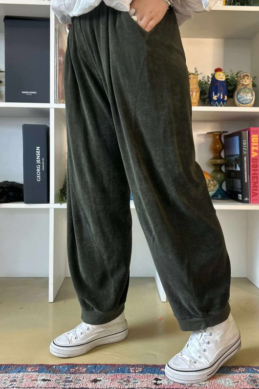 Terry B Classic Relaxed Pant Deep Moss
